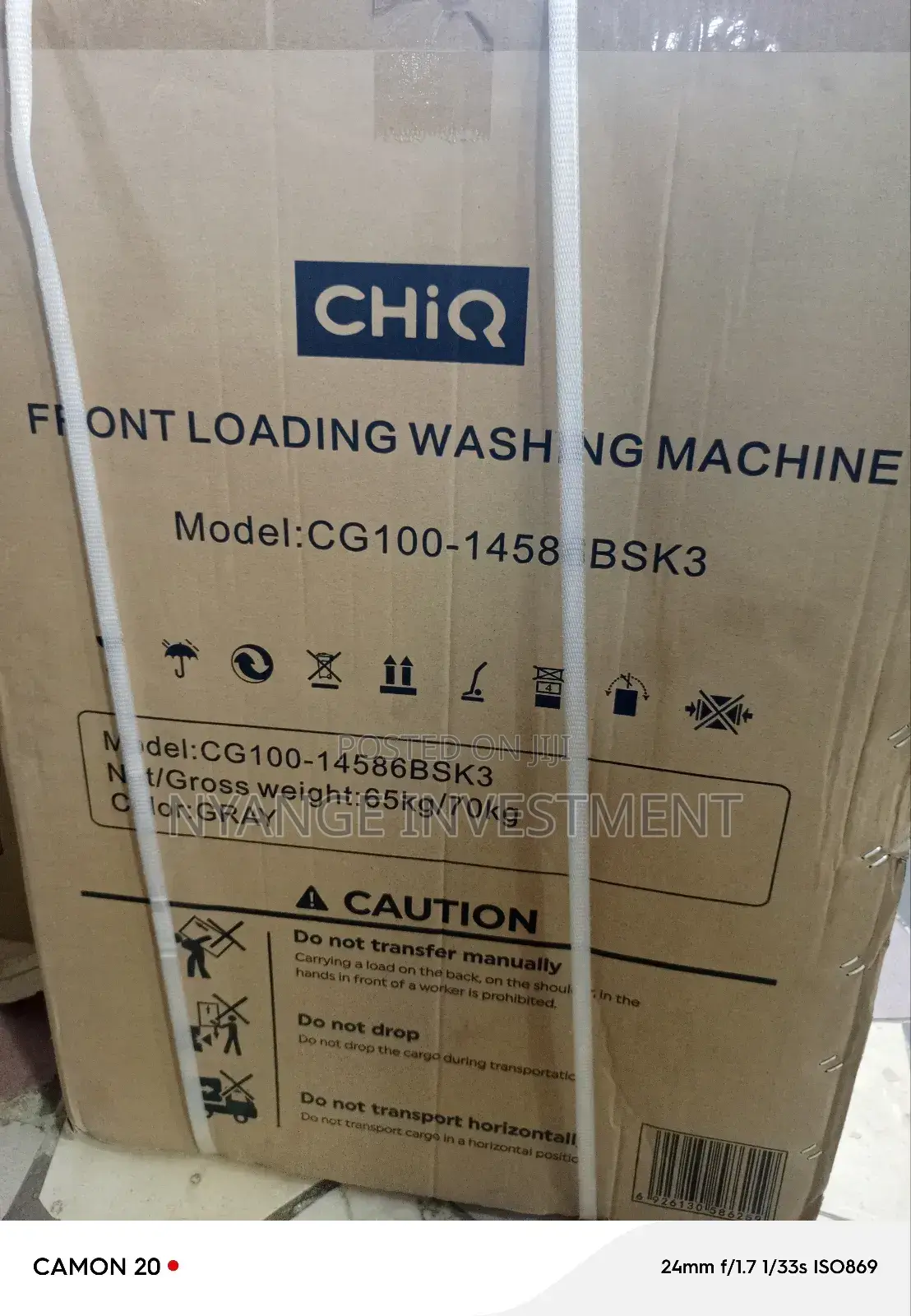 10kg Front Loader Washing Machine . Chiq Washing Machine