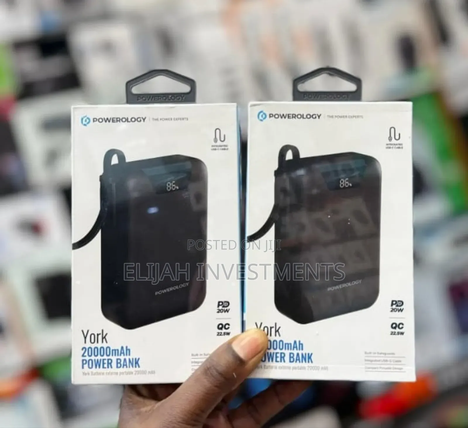 Powerology York 20,000mah Power Bank 20w Pd