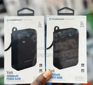 Powerology York 20,000mah Power Bank 20w Pd