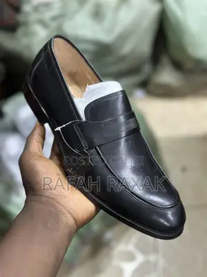 Men’S Classic Black Franco Banetti Premium Leather Loafers