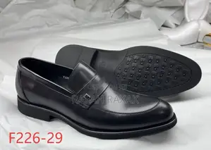 Men’S Black Franco Banetti Formal Leather Loafers