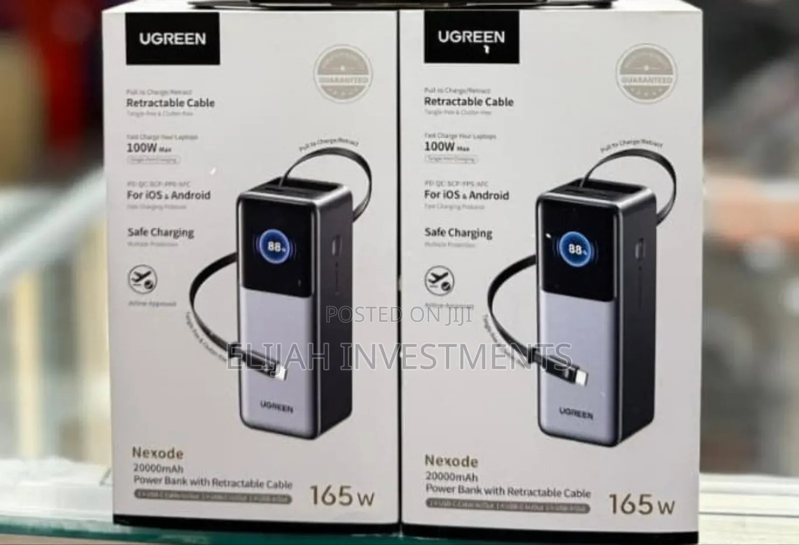Ugreen Nexode Power Bank 20000mah 165w With Retractable Usb-C Cable