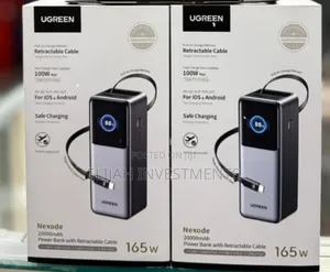 Ugreen Nexode Power Bank 20000mah 165w With Retractable Usb-C Cable