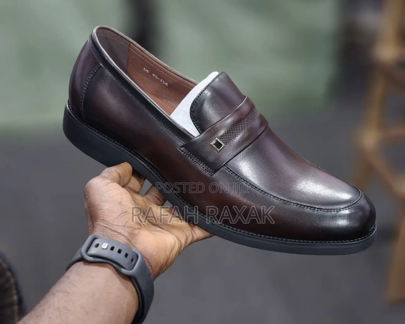 Original Men’S Dark Tan Franco Banetti Leather Loafers