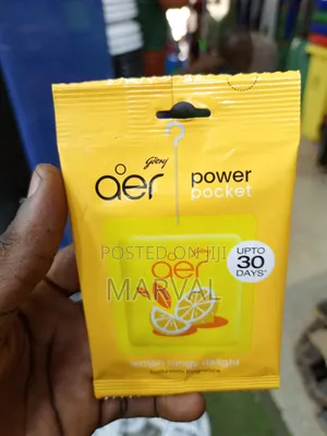 Power Pocket Lemon Tangy Delight Bathroom Air Freshener.