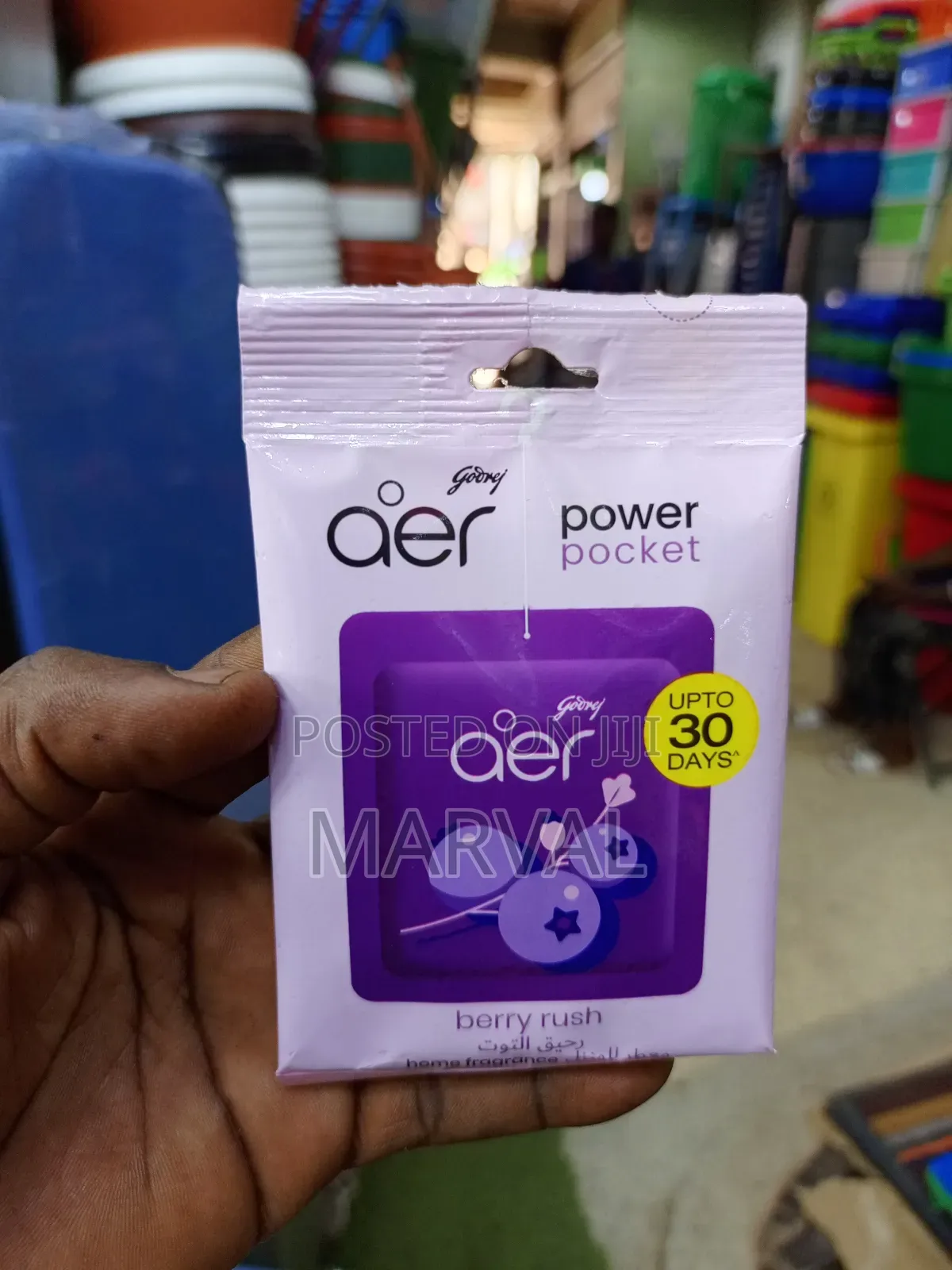Power Pocket Berry Rush Bathroom Air Freshener.