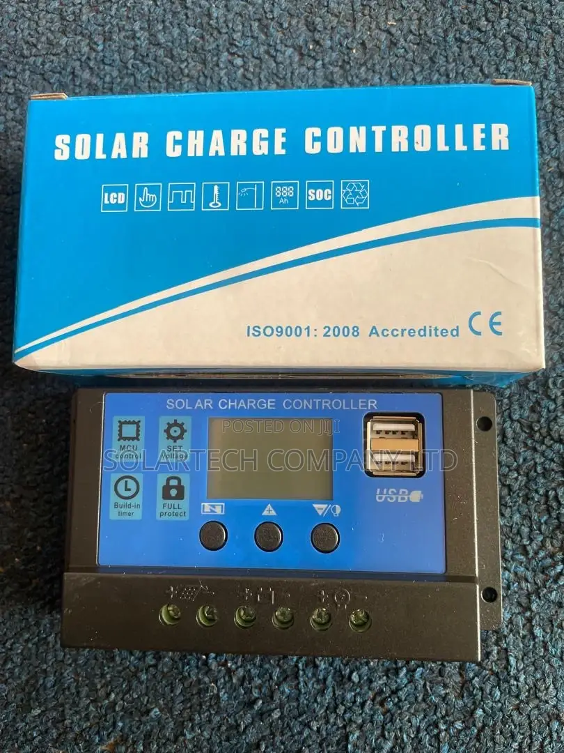 Boxed 10a Dual Voltage Solar Charge Controller With LCD