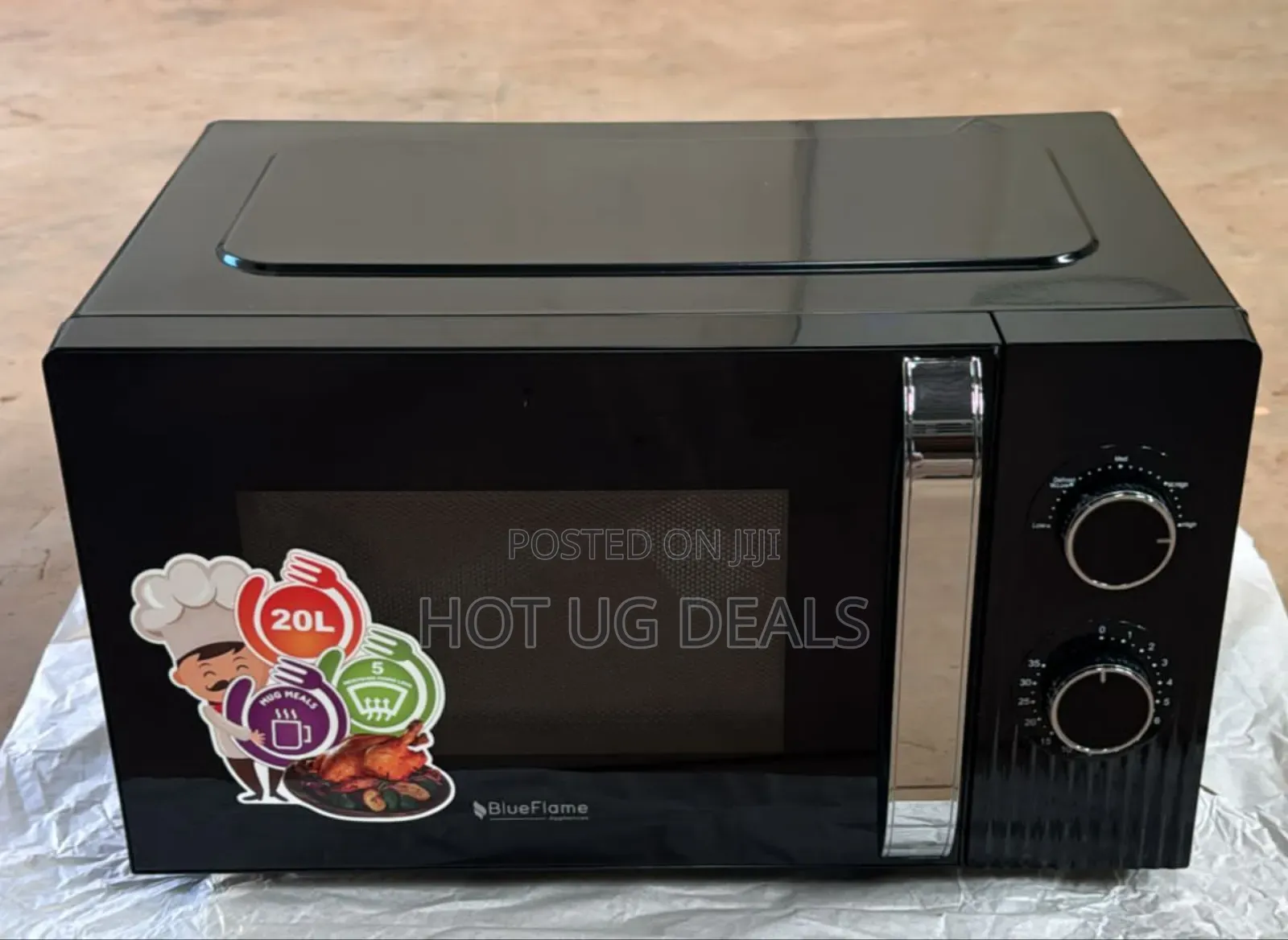 Blueflame 20 Litre Microwave Oven - Black(3 Yr Wrty)