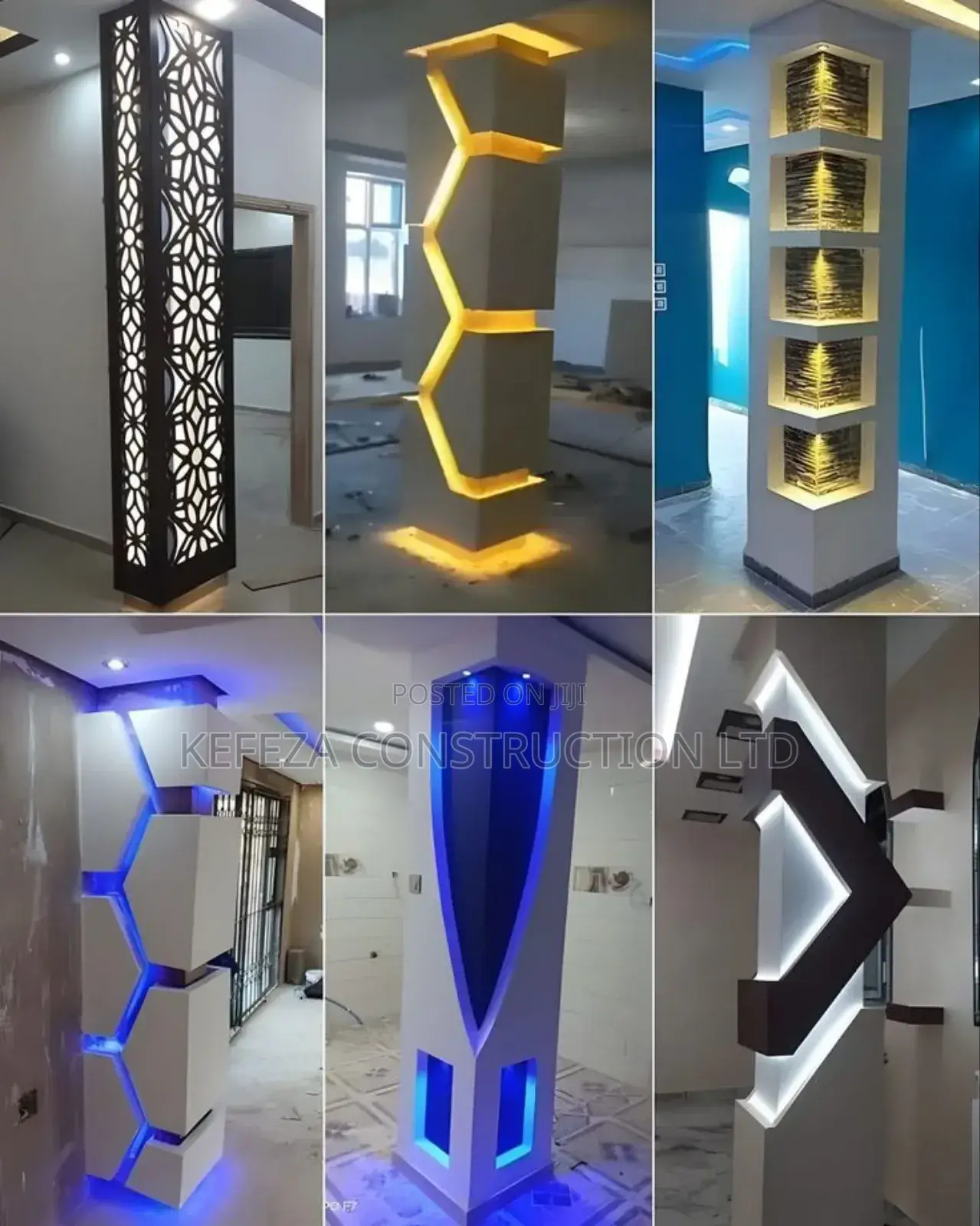 Interior Knights, Column Decor and Corner Designs