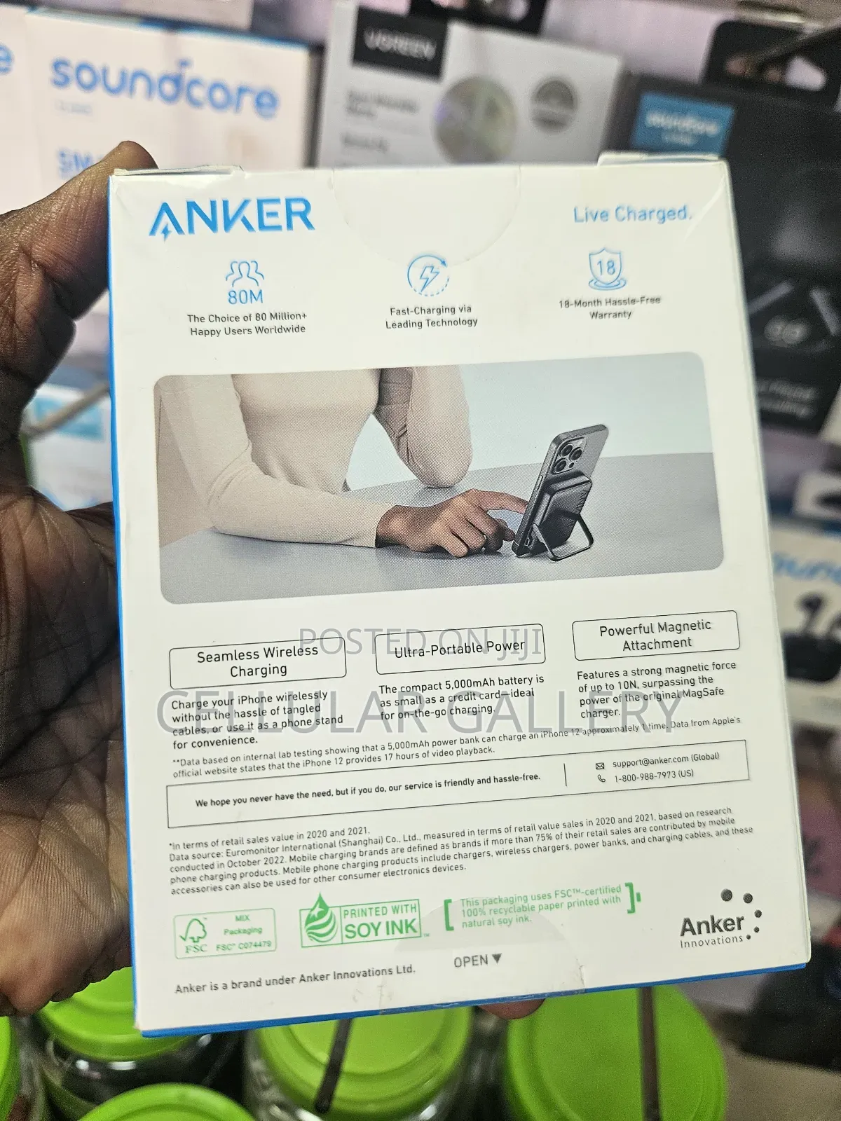 Anker Maggo Power Bank (5,000mah, 7.5w, Stand) Wireless