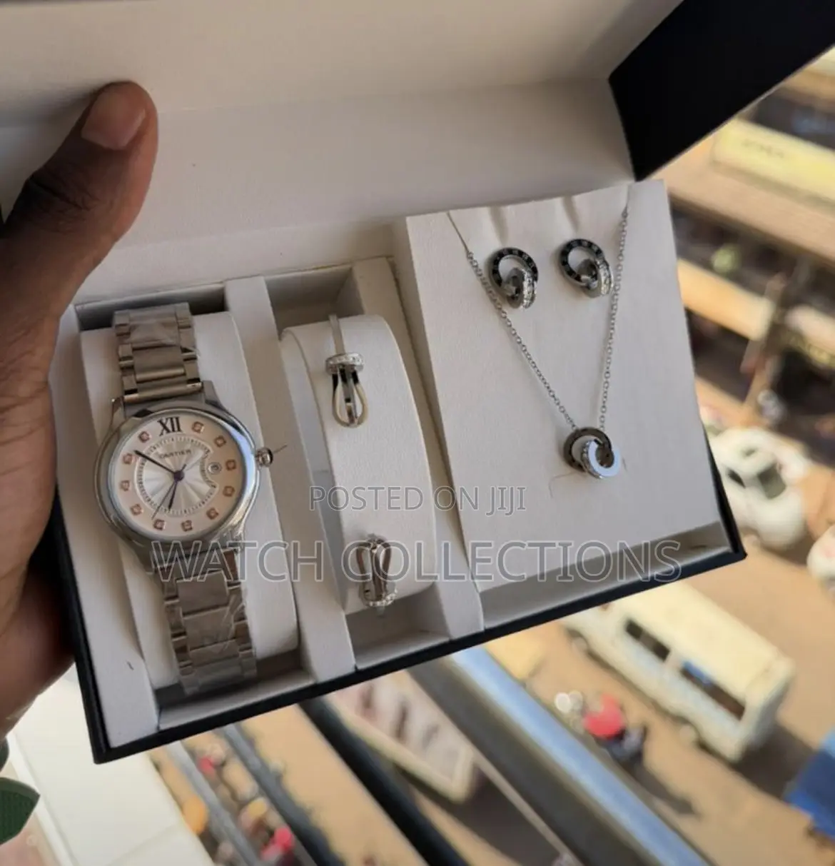 Watch Set for Her With Stainless Steel Jewelry