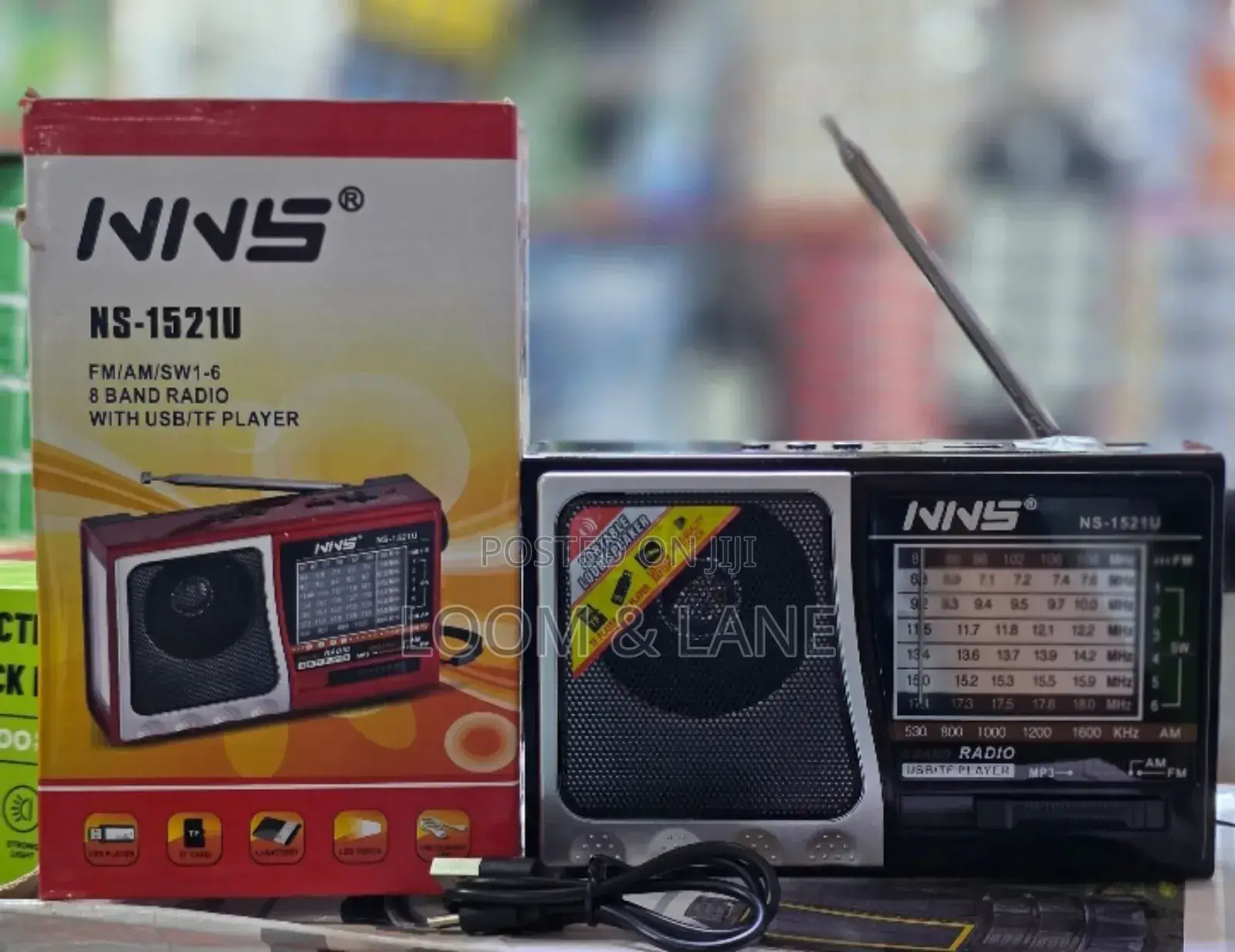 NNS Ns-1521u Portable 8-Band Radio and Music