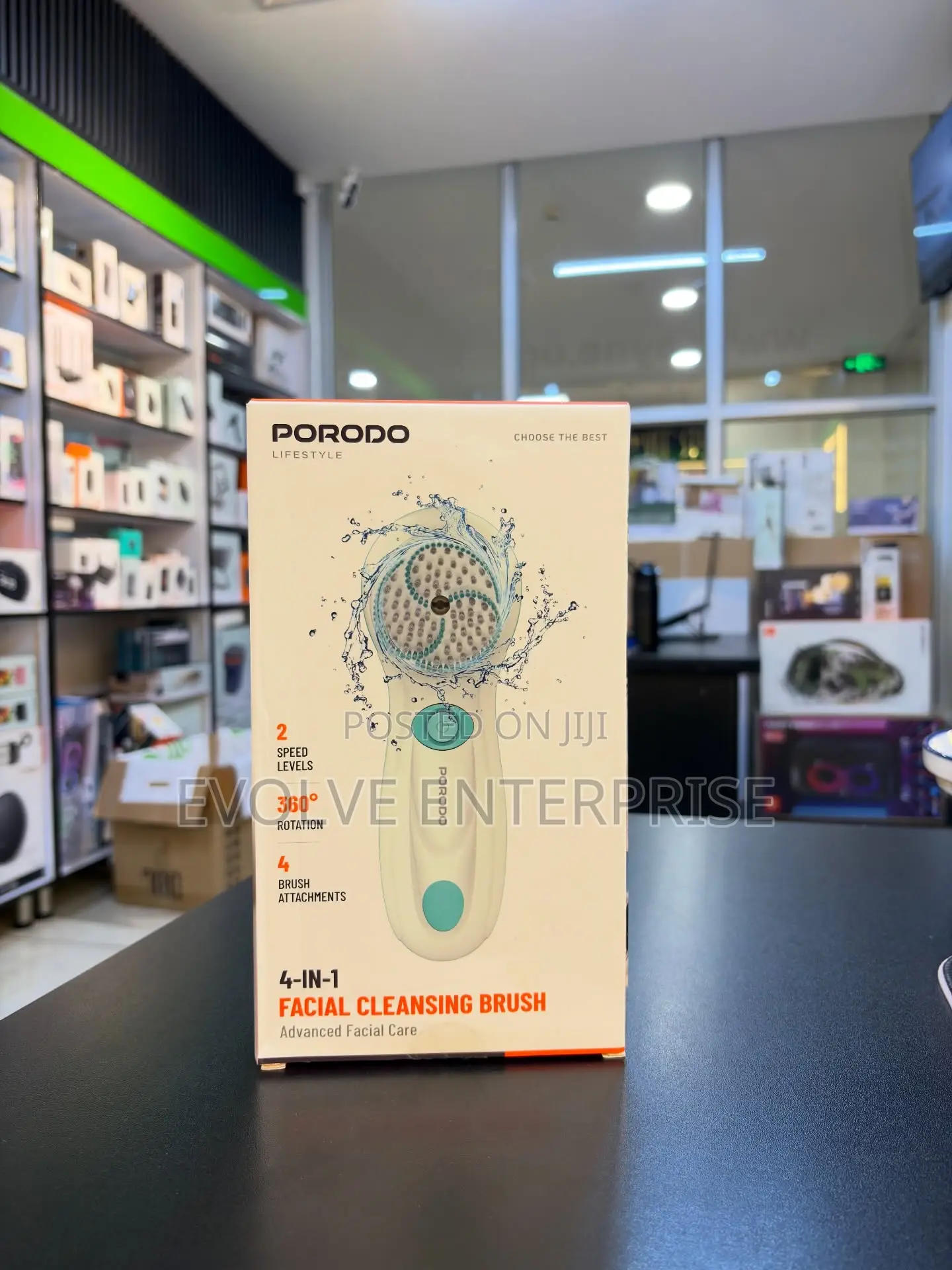 Porodo 4-in-1 Facial Cleansing Brush