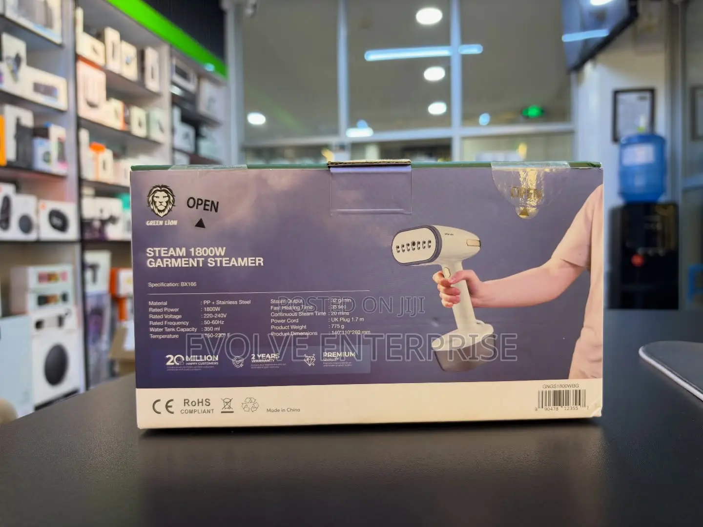 Green Lion Steam 1800w Garment Steamer
