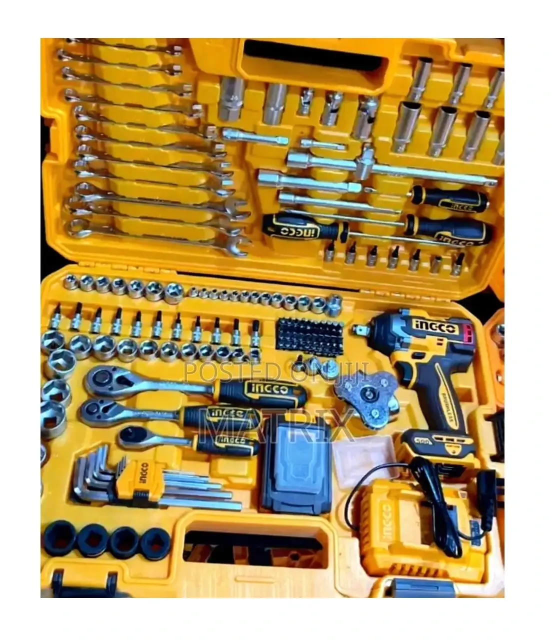 Ingco 152-Piece Cordless Impact Wrench Tools Set