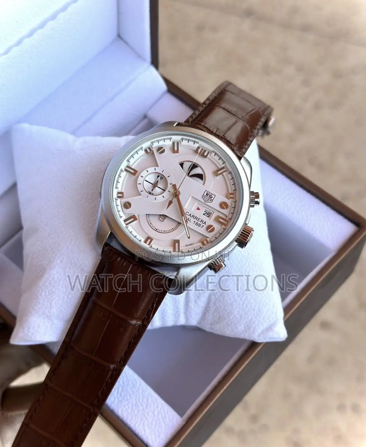 Gentle Mens Leather Watch