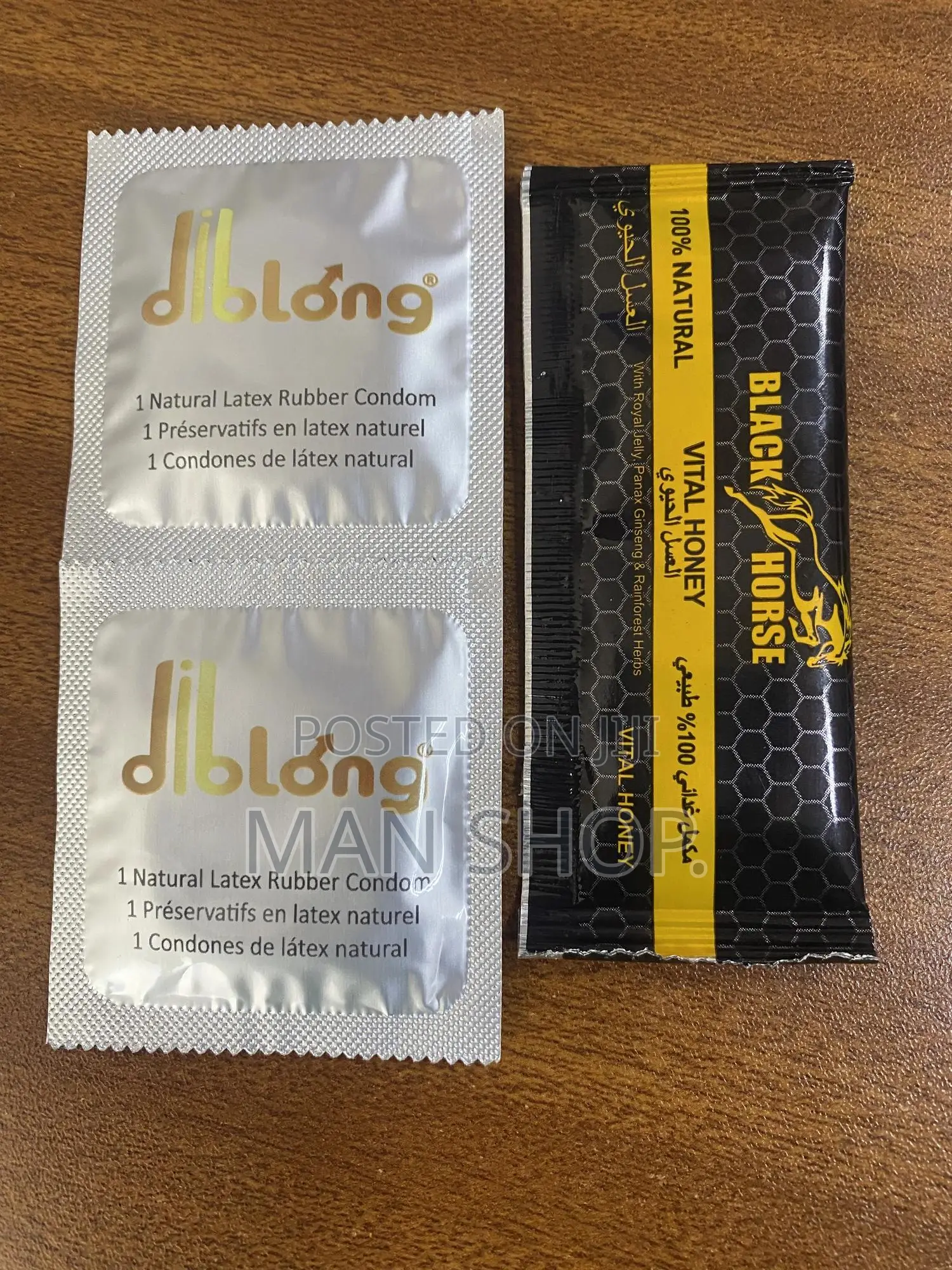 Black Horse Honey 1 Sachet.Win 2pcs of Condoms.