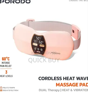 Porodo Lifestyle Cordless Heat Wave Massage Pad.