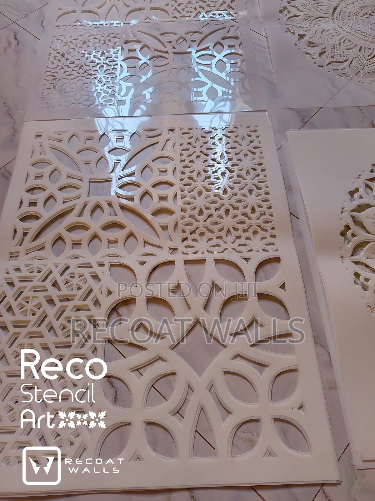 Reco - Large Professional Fusion Stencil Motif Art!