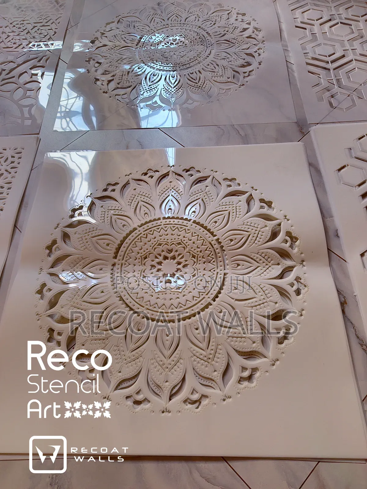 Reco - Large Professional Mandala Stencil Motif Art!