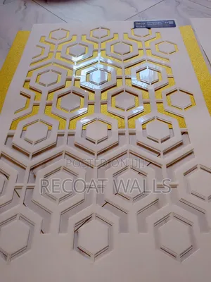 Reco - Large Professional Geometric Hexagon Stencil Motif Art!