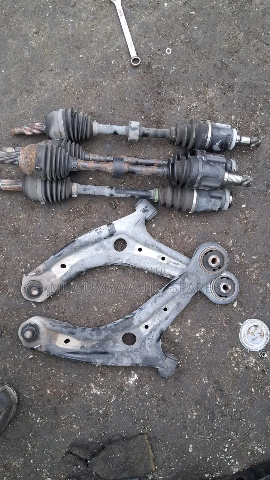 Mazda Demio Old Model Front Suspension Plates and Shafts