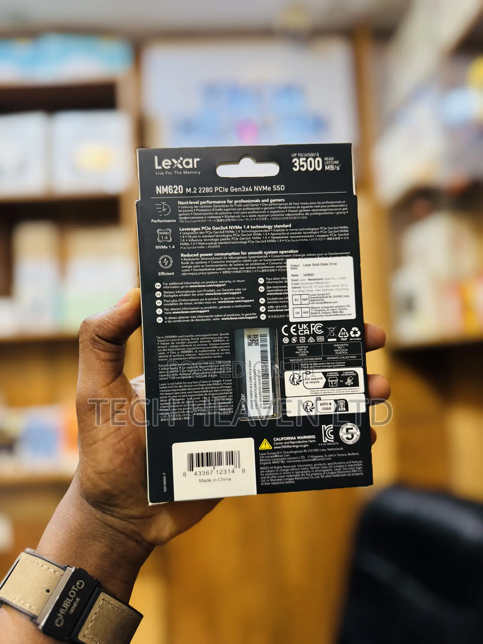 256 Gb SSD Lexar Nm620 - Nvme