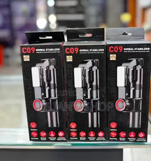 C09 Gimbal Stabilizer, Selfie Stick, Foldable Wireless Etc