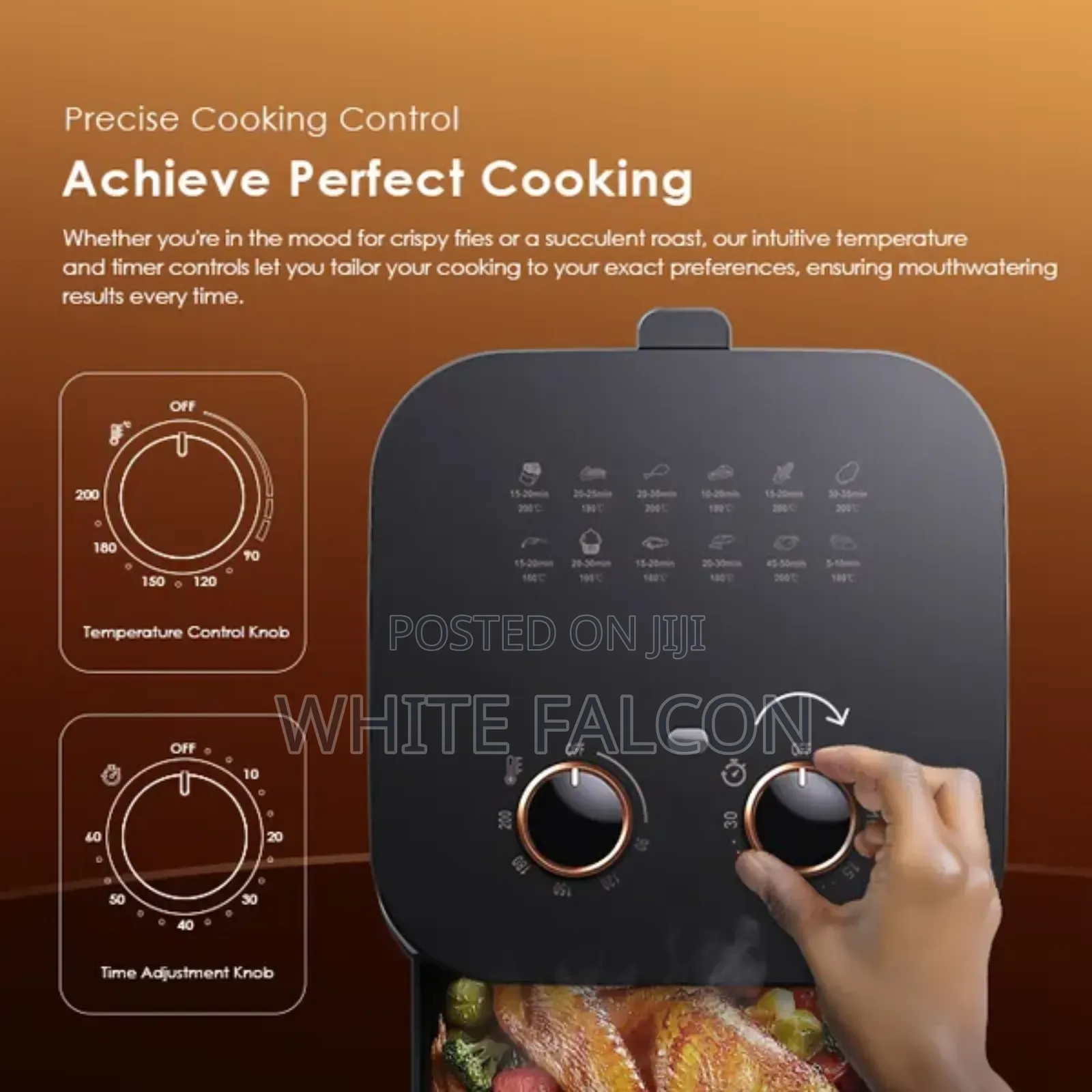 Oraimo Smart Air Fryer 1500w, 5litres, Visible Cooking