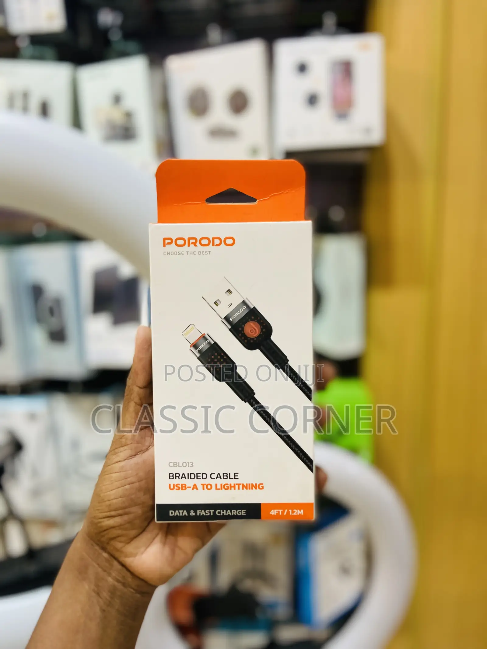 Porodo Braided Cable Usb-Lighting