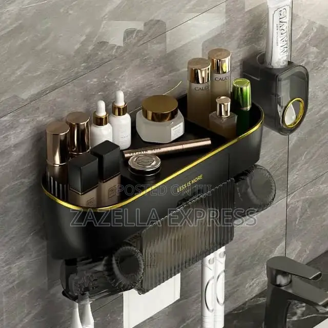 Toothbrush Holders Wall Mounted With 2 Cups