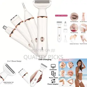 Electric Lady Shaver, Cordless 4 in 1 Electric Shaver