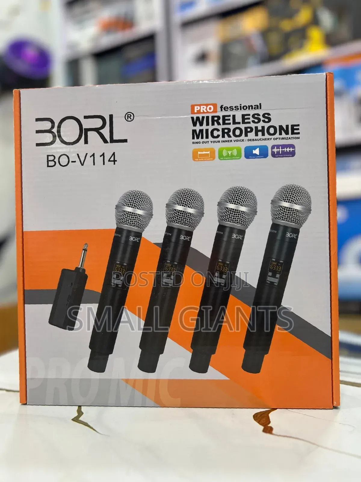 Borl Proffetional Wireless Microphone 4 in 1
