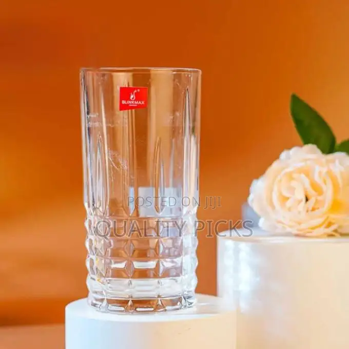 Glass European Premium Water Juice Glasses Set