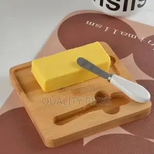 Breeder Ceramic Cow Butter Tray Porcelain Sealing Butter Dish