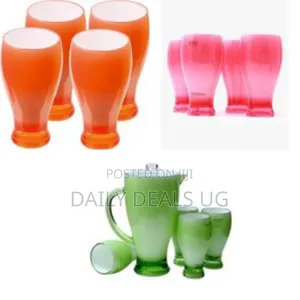 Royalford Stylish Pitcher and Glass Drinkware Set - Multicolor