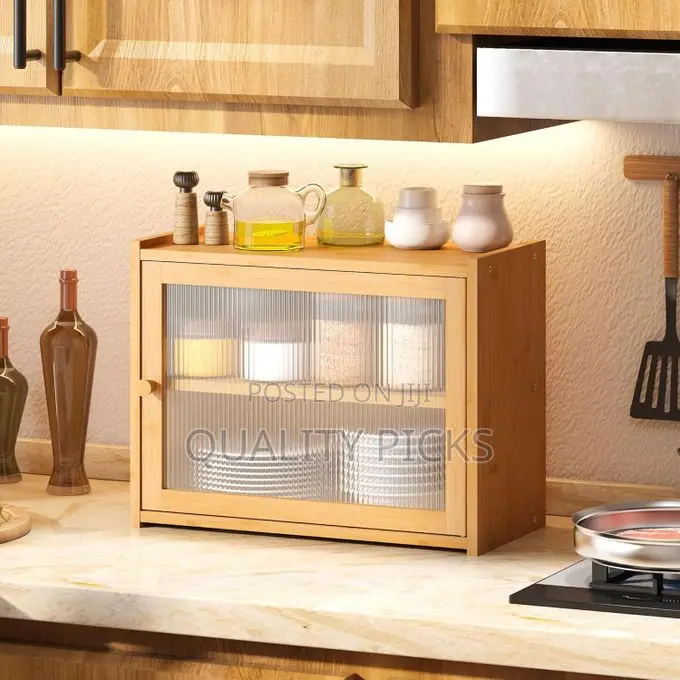 Bamboo Double Layer Countertop Large Bread Box
