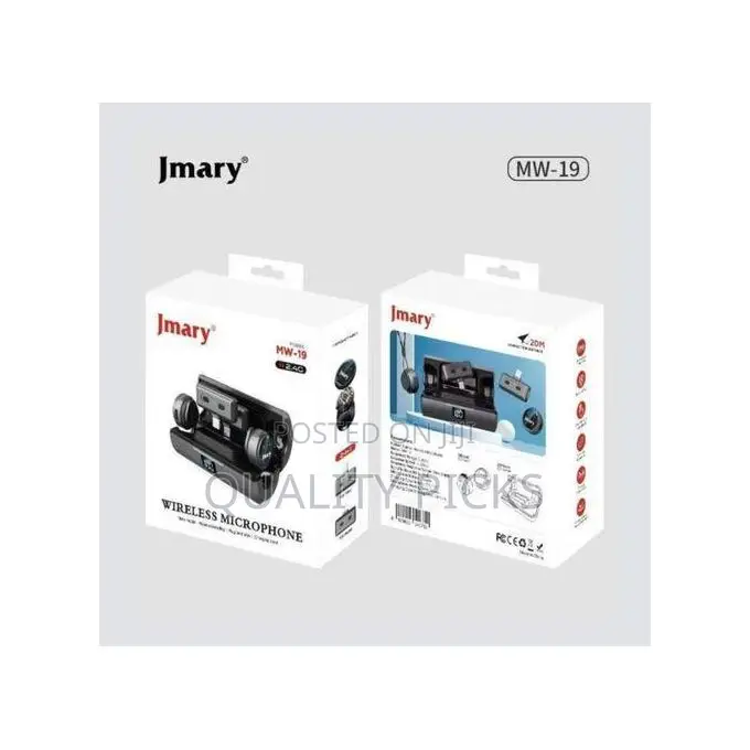 Jmary Mw-19 Noise Cancellation Dual Lavalier Wireless Microphone