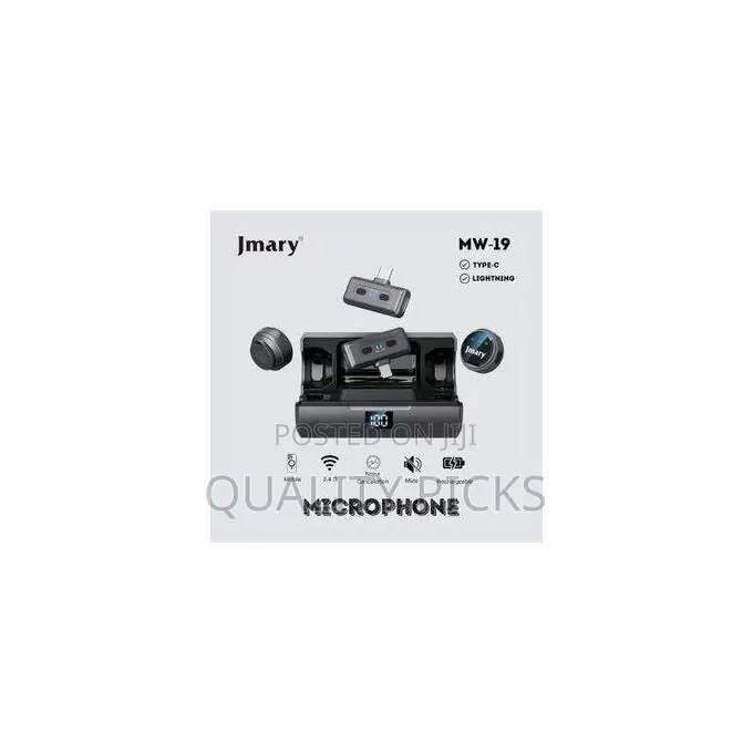 Jmary Mw-19 Noise Cancellation Dual Lavalier Wireless Microphone