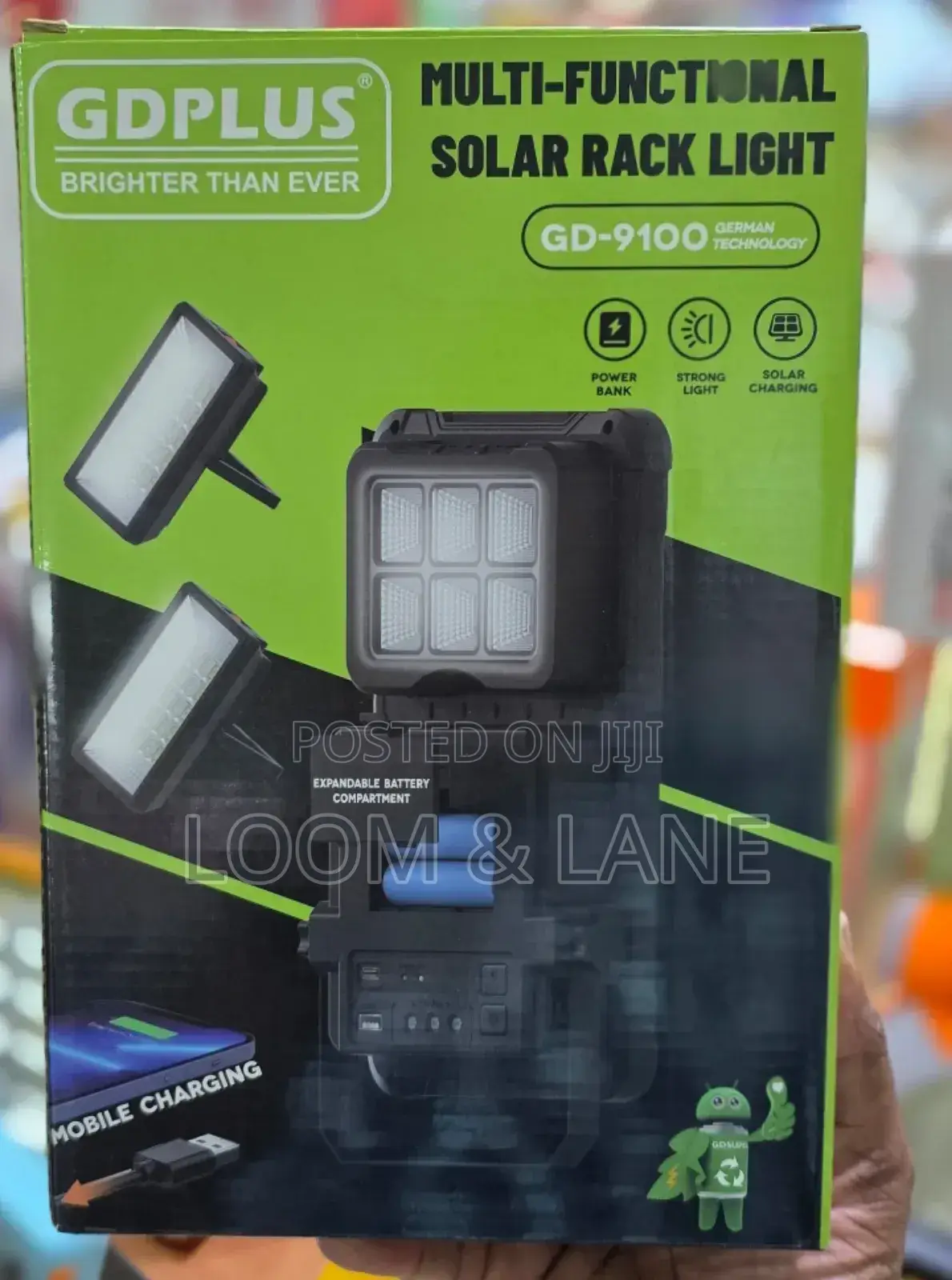 Dplus Gd-9100 Multi-Functional Solar Rack Light