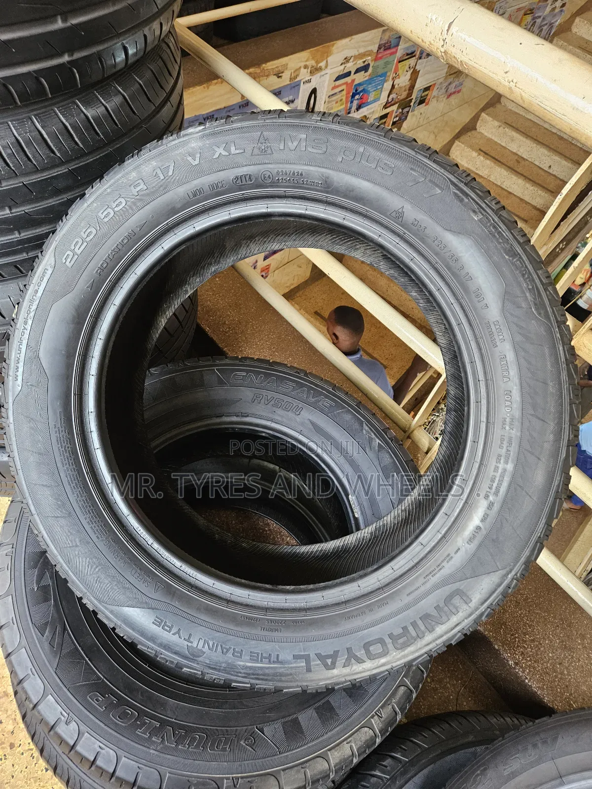 225 55 R17 Good Condition Tires Available At A Cheaper Price.