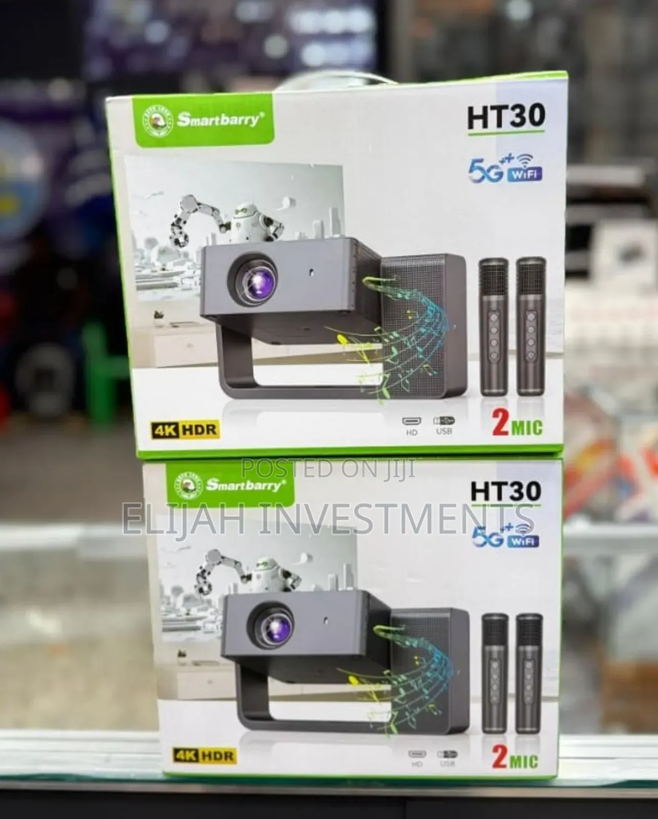 Smartbarry Ht30 With 2 Mic Projector