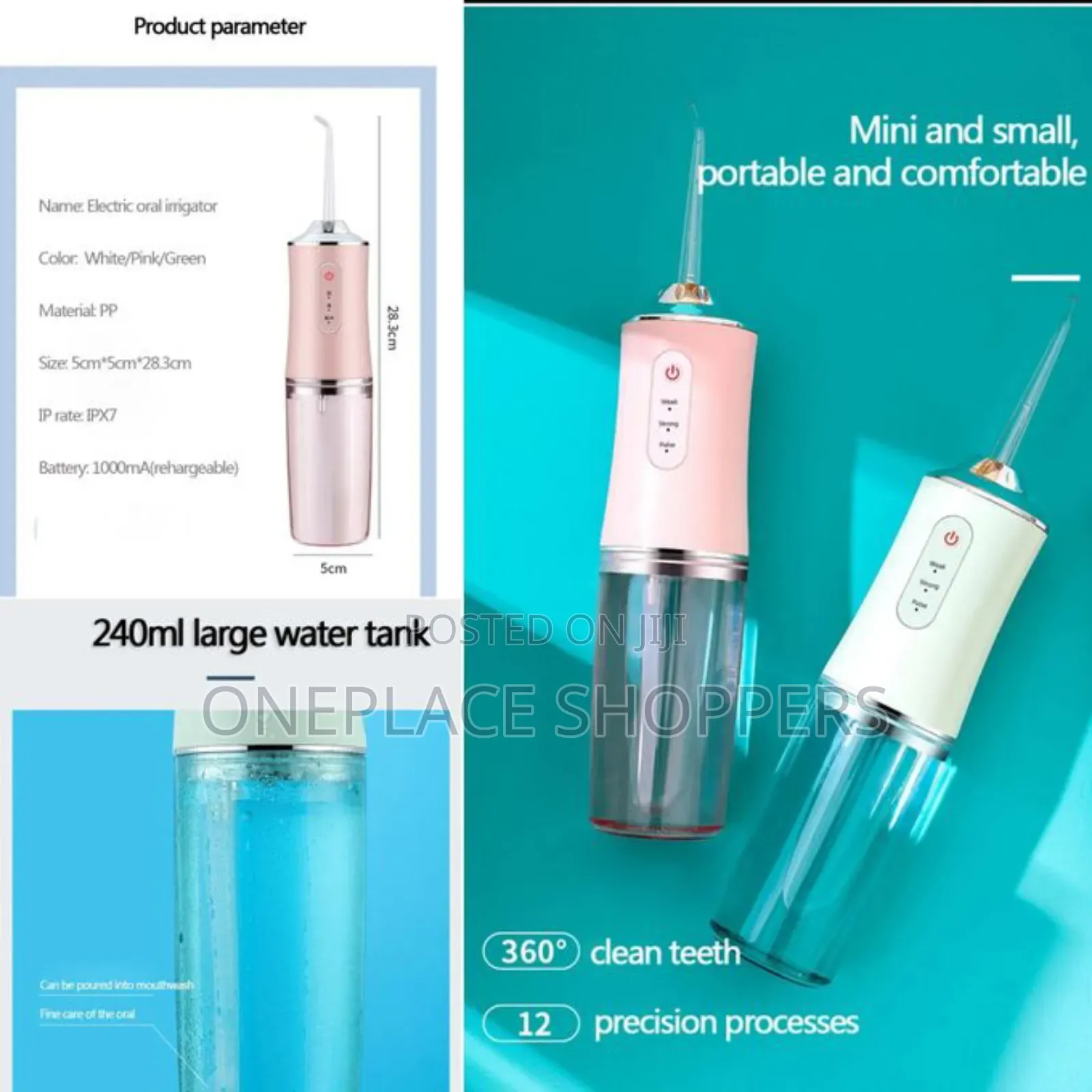 Oral Irrigator Dental Water Jet Flosser Appliance Pick Floss Dentistry