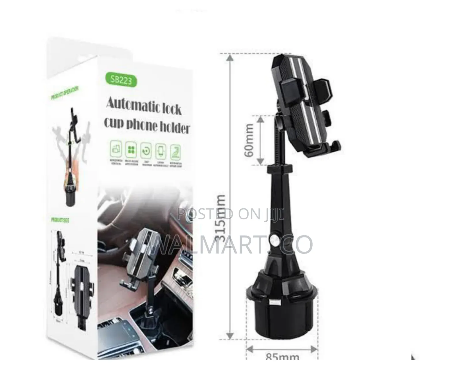 Automatic Lock Cup Phone Holder or Stand