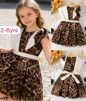 Girls Animal Print Dress