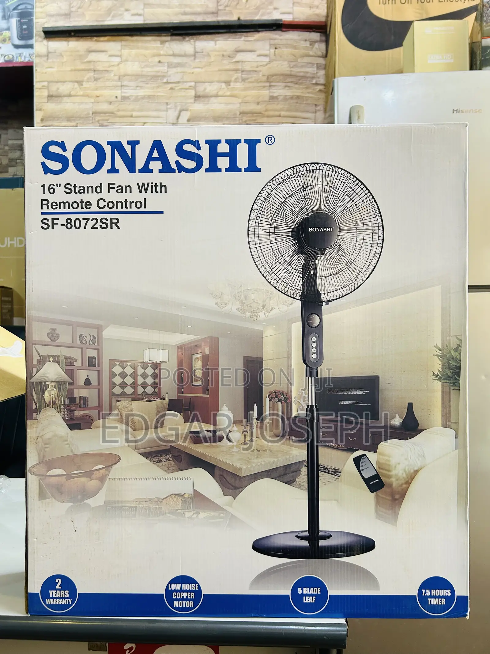 Sonashi Stand Fan. With Remote