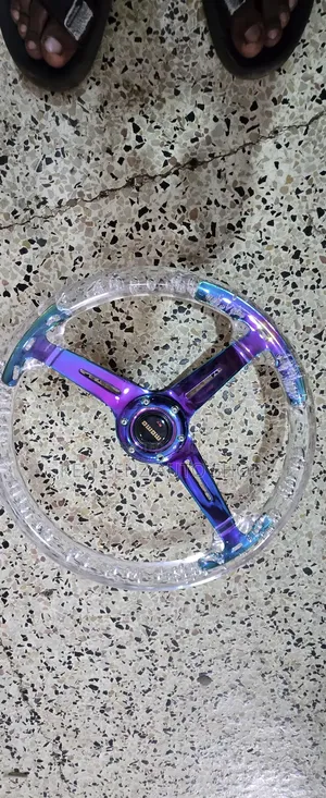 Clear Acrylic Drift Style Racing Car Steering Wheel