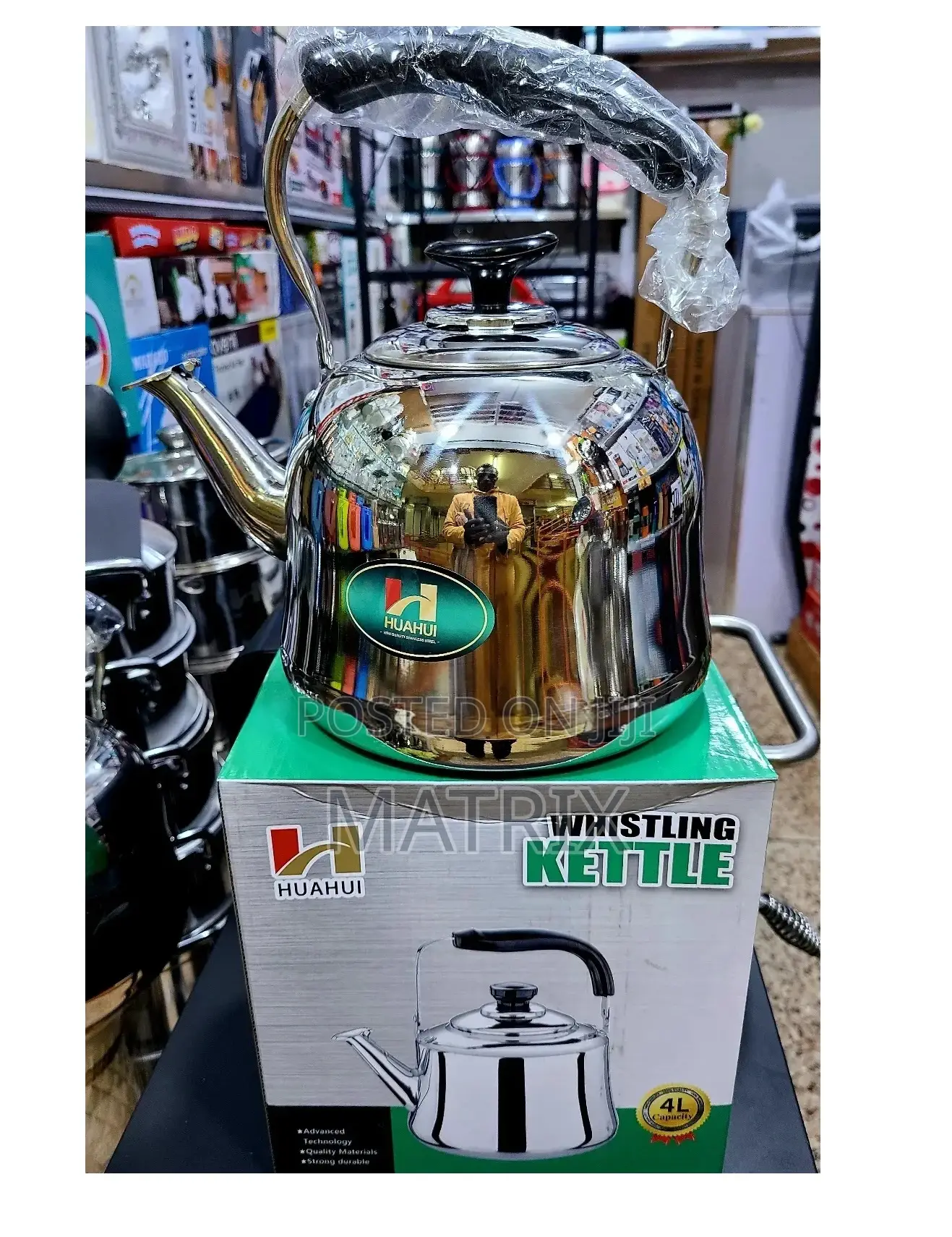 Stainless Steel Whistling Kettle 4l
