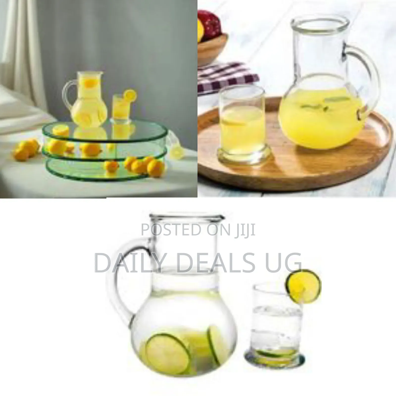 Pasabache Elegant Glass Pitcher and Glass Set