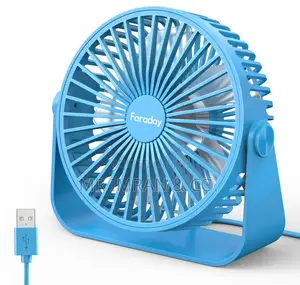 Portable, Usb-Powered Mini Desk Fan in Pink.